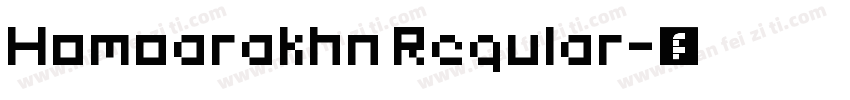 Homoarakhn Regular字体转换